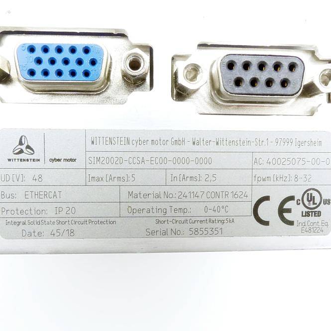 Wittenstein alpha Servoregler (SIM2002D-CCSA-EC00-0000-0000)