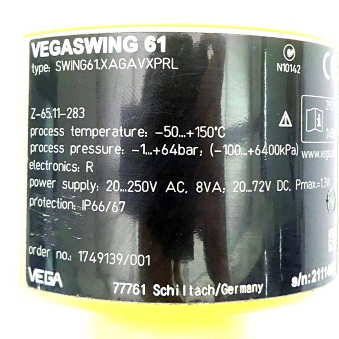 VEGA Füllstandsschalter VEGASWING 61 (SWING61.XAGAVXPRL)