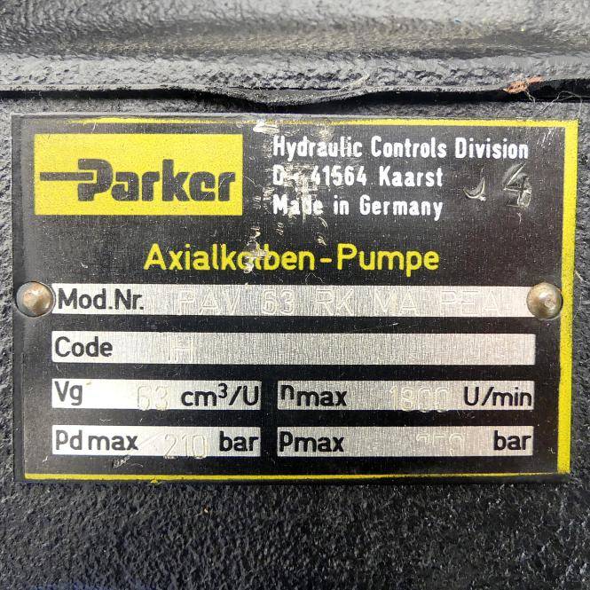 Parker Axialkolbenpumpe (PAV 63 RK MA PEA)