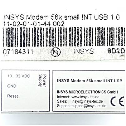 INSYS Industriemodem 56k small INT USB 1.0 (11-02-01-01-44.002)