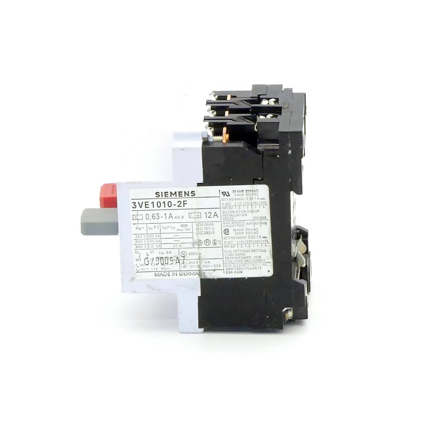 Siemens Leistungsschalter (3VE1010-2F)