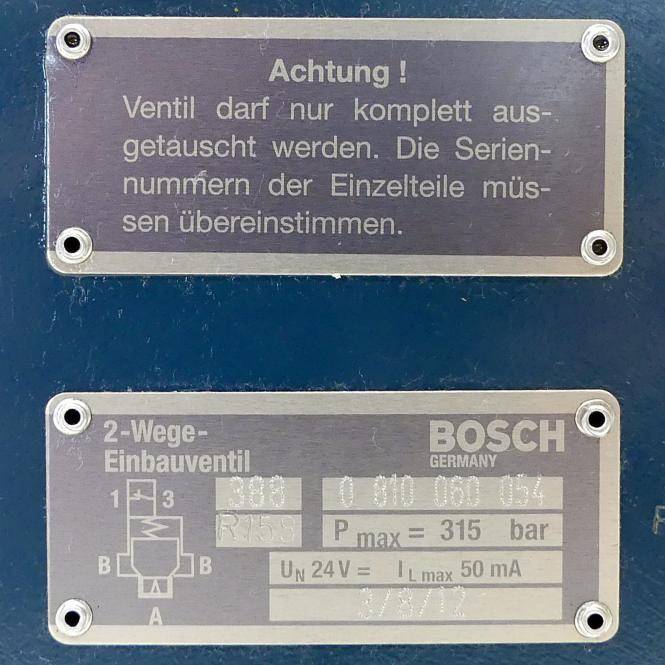 Bosch 2-Wege-Einbauventil WV NG25 & (0 810 060 054)