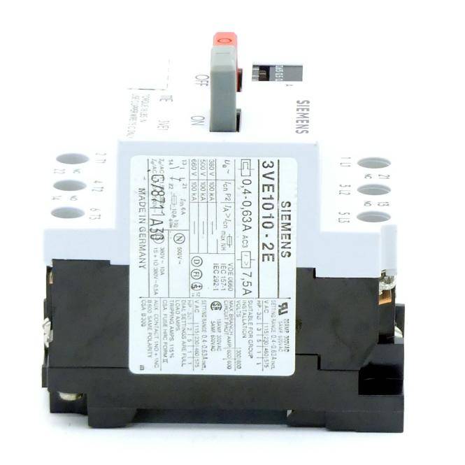 Siemens Leistungsschalter 3VE1/3VN1/3VA8 (3VE1010-2E)
