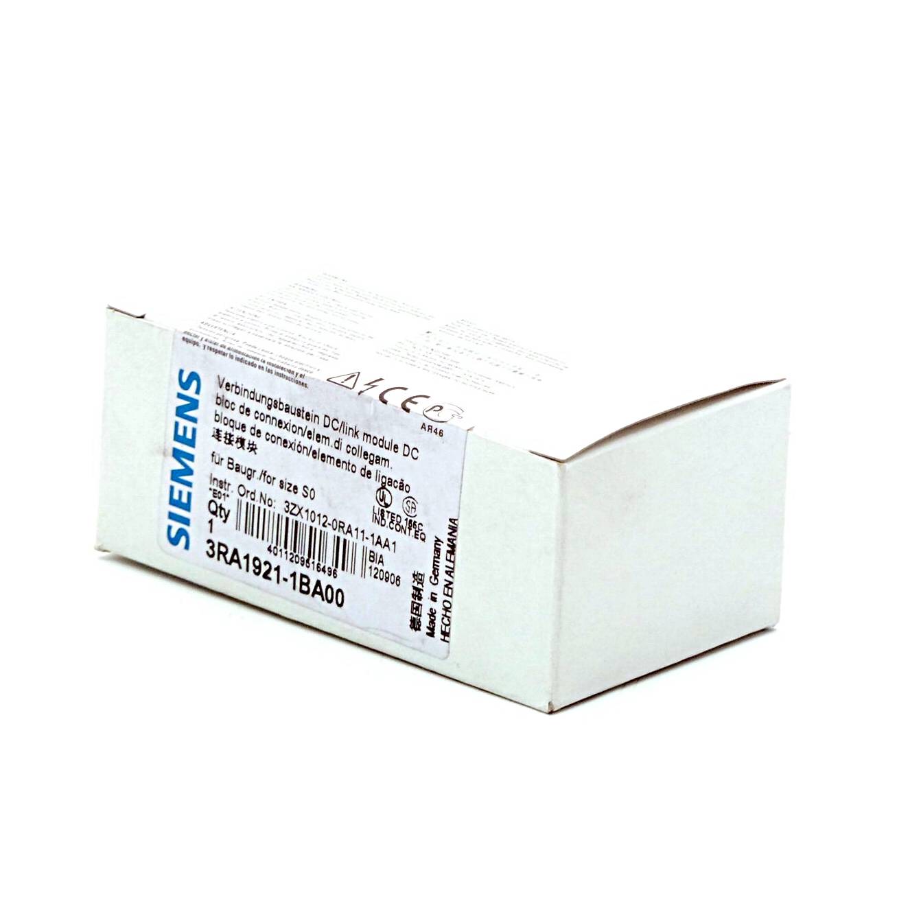 Siemens 10 Stück Verbindungsbaustein DC (3RA1921-1BA00)