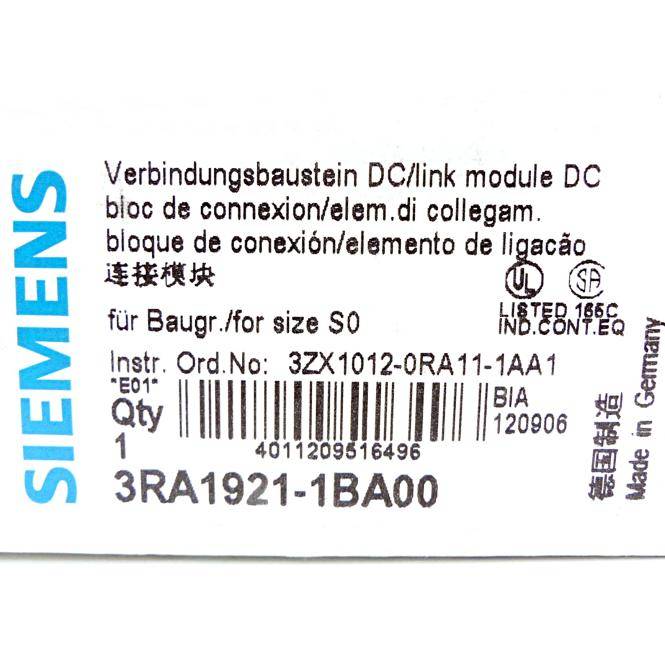 Siemens Verbindungsbaustein DC (3RA1921-1BA00)