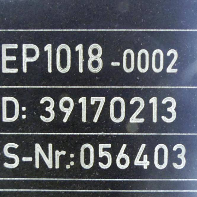 BECKHOFF EtherCAT Box 8DI (EP1018-0002)