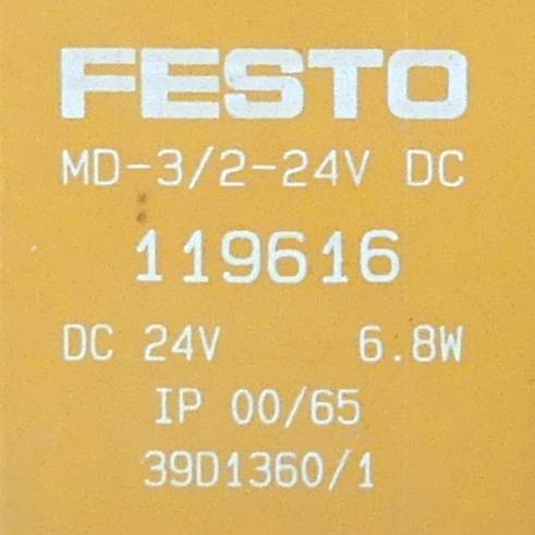 FESTO Magnetventil 119616 (MD -3/2-24V DC)