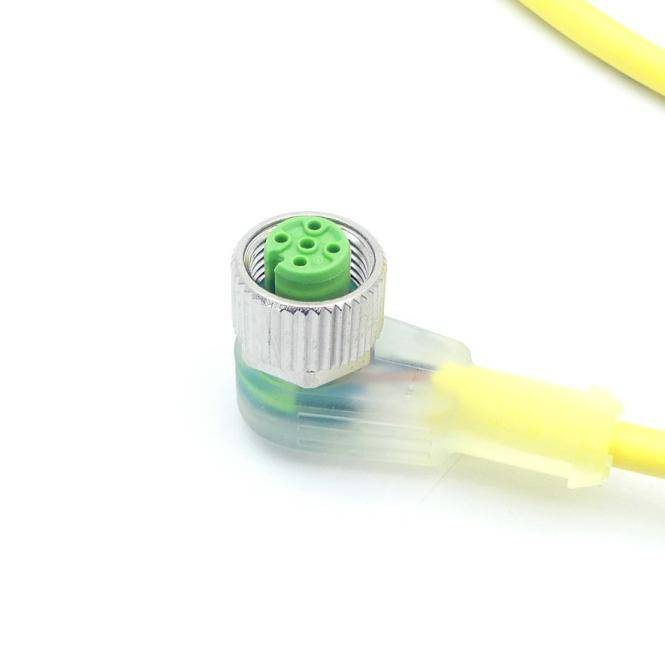 Murrelektronik Verbindungskabel M12 St. 0° / M12 Bu. 90° A-kod. LED (7000-40341-0340750)