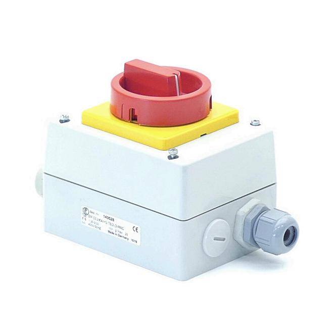 Elektra Motorschutz-Haupt-Not-Aus-Schalter EM 013/KA/HS-T8/2-D-MRG (149528)