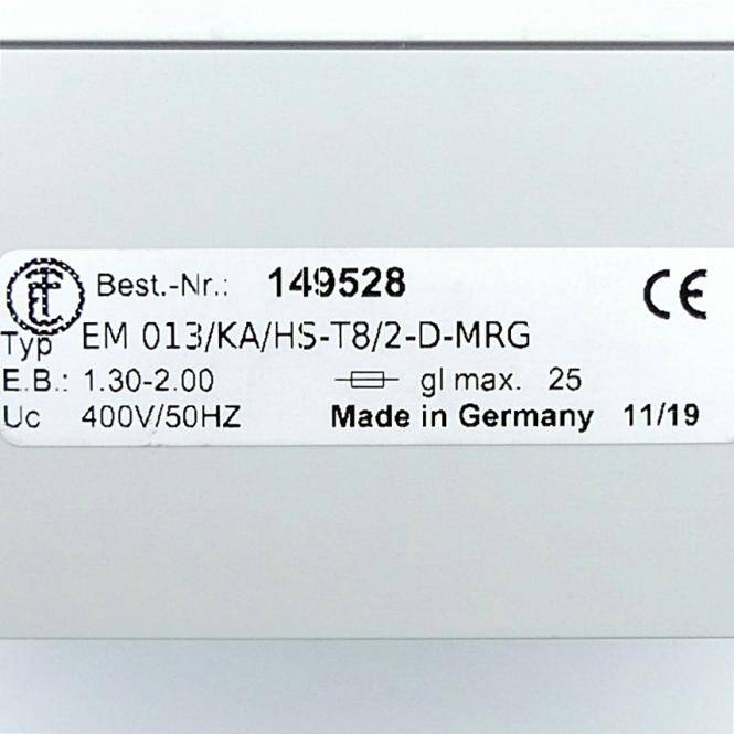Elektra Motorschutz-Haupt-Not-Aus-Schalter EM 013/KA/HS-T8/2-D-MRG (149528)