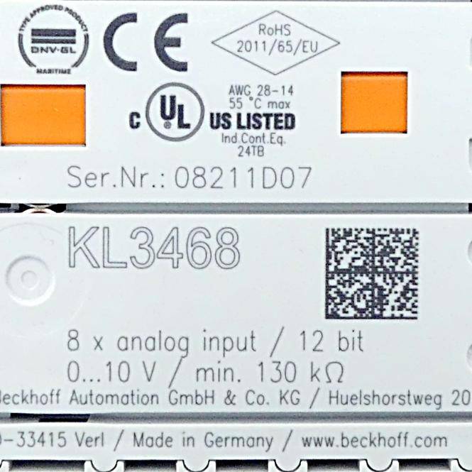BECKHOFF Klemme (KL3468)
