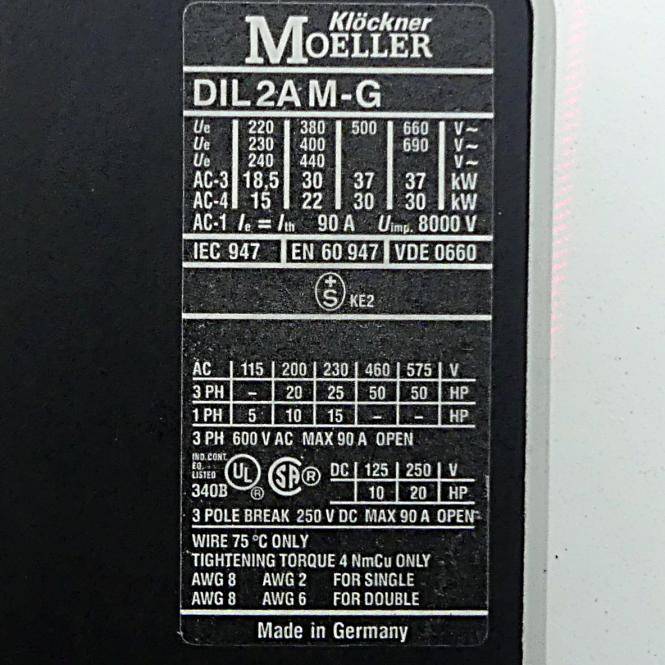 Moeller Leistungsschütz (DIL2AM-G)