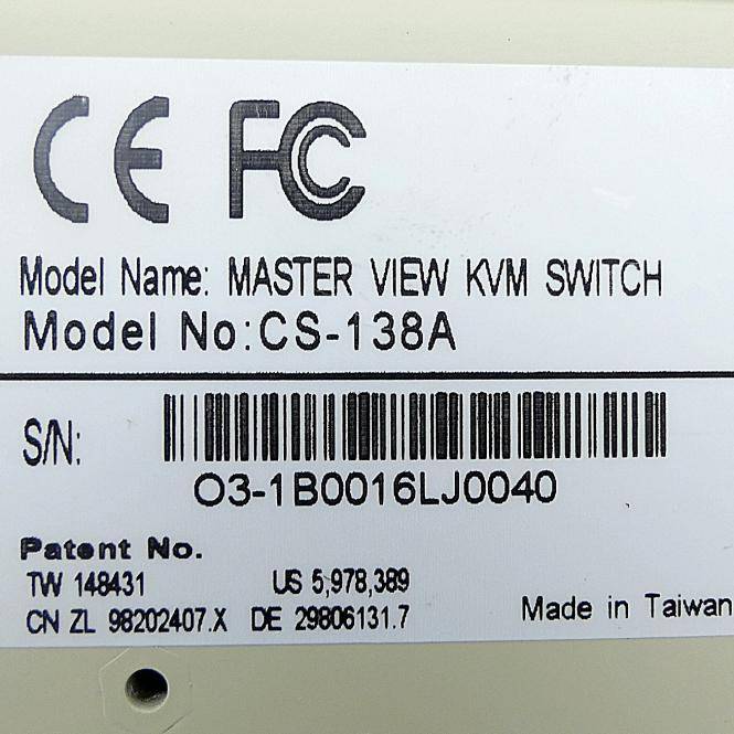 Aten Master View KSM switch CS-138A (CS-138A)