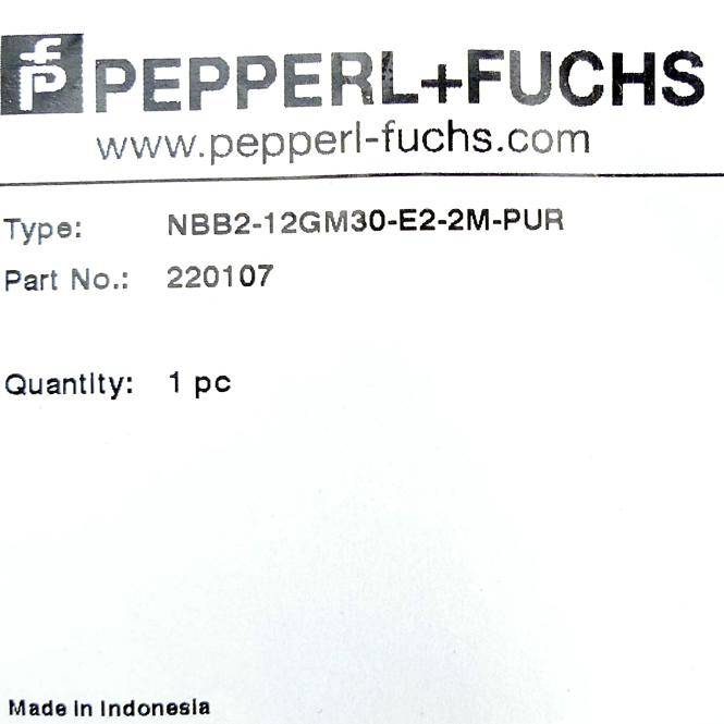 PEPPERL+FUCHS Näherrungssensor 220107 (NBB2-12GM30-E2-2M-PUR)
