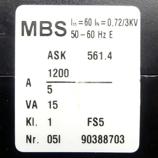 MBS Stromwandler (ASK 561.4)