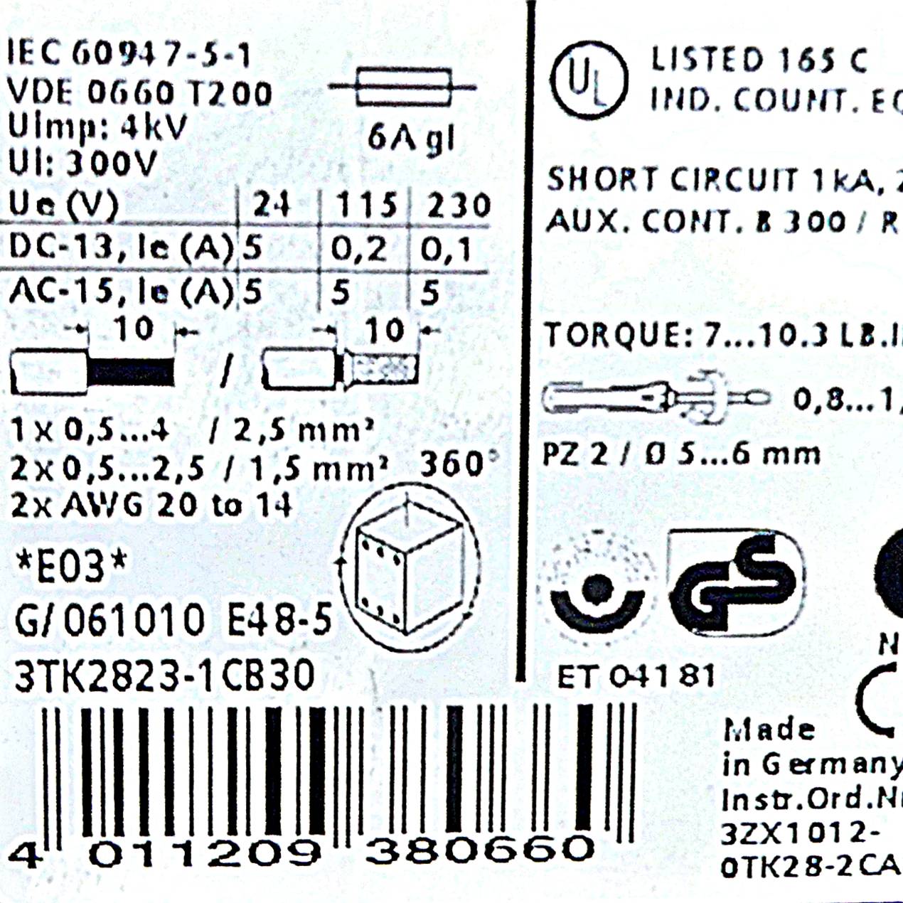 Siemens Sicherheitsrelais (3TK2828-1CB30)