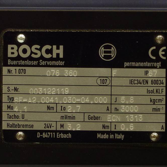 BOSCH Bürstenloser Servomotor SF-A2.0041.030-04.000 1070076360 (1070076360)