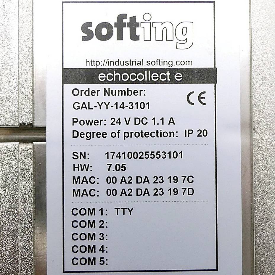 Softing Echocollect e Multiprotokoll Gateway (17410025553101)