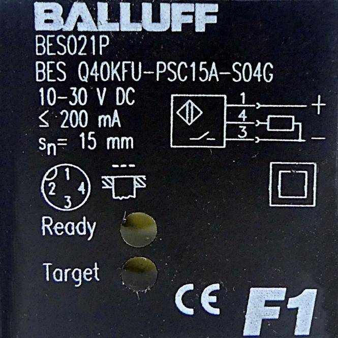 BALLUFF Induktiver Sensor BES021P (BES Q40KFU-PSC15A-S04G)