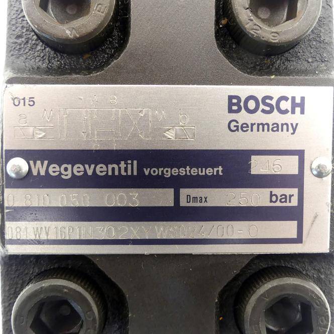 Bosch Vorgesteuertes 4/3-Wegeventil 081WV16P1N302XYWS024/00-0 (0 810 050 003 + 0 810 090 101)
