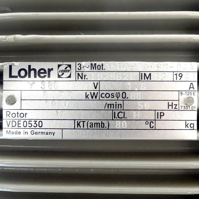 Loher Drehstrommotor (ANCA-090SB-04A)