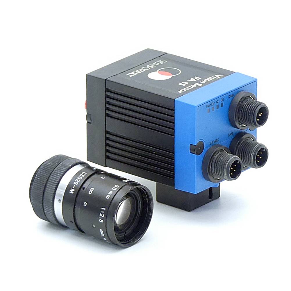 SENSOPART Objekterkennungssensor FA 45-300-CC-OBOCSHS4 mit Cosmicar TV Objekt (522-91054)