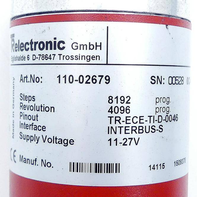 TR Electronic Drehgeber TR-ECE-TI-D-0046 (110-02679)