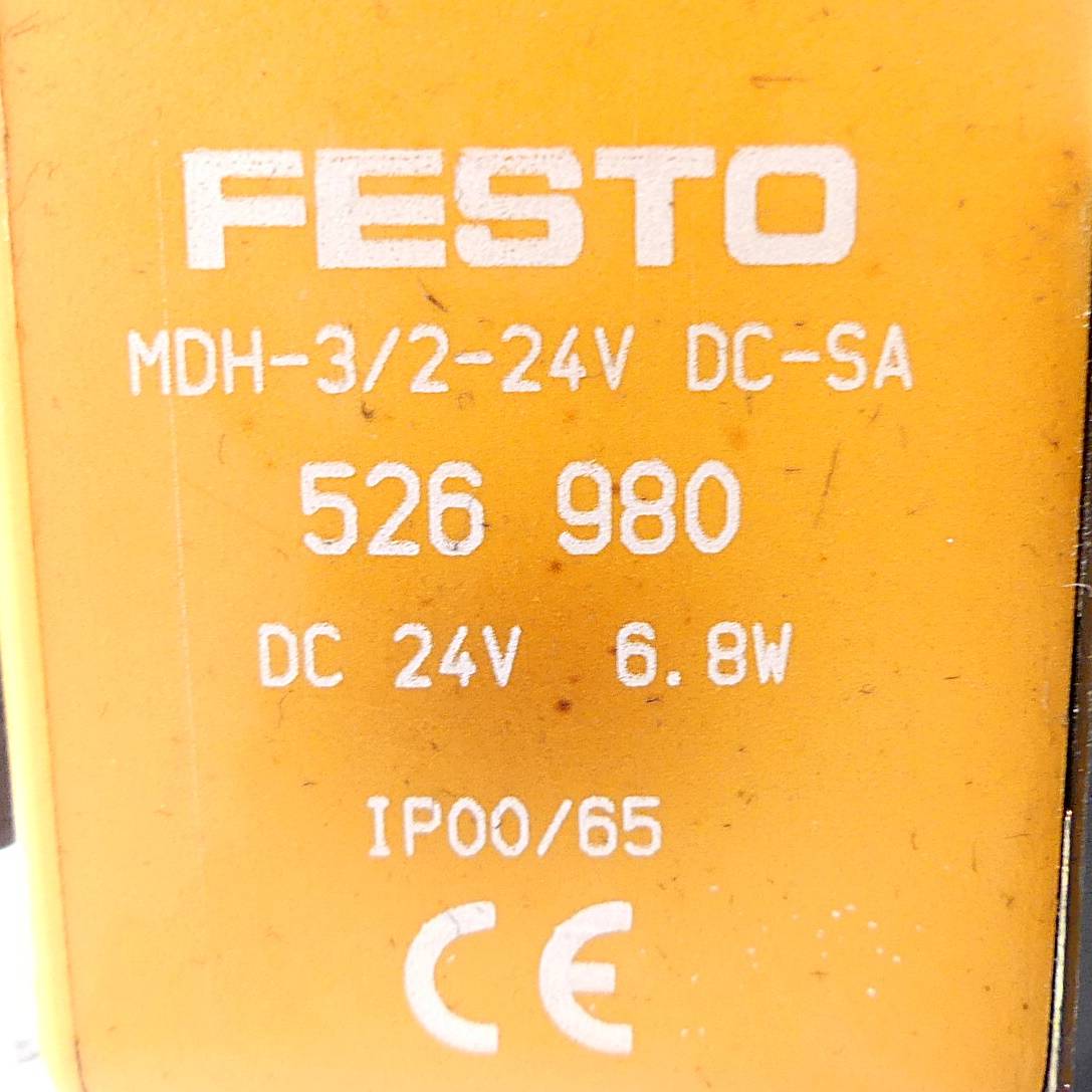 FESTO Magnetventil MDH-3/2-24V DC-SA (526 980)