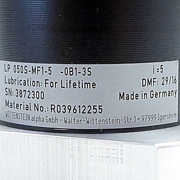 Wittenstein alpha Getriebe (LP050S-MF1-5-0B1-3S)