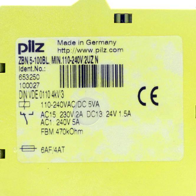 Pilz Sicherheitsrelais ZBN/FBM:470kOhm (653250)
