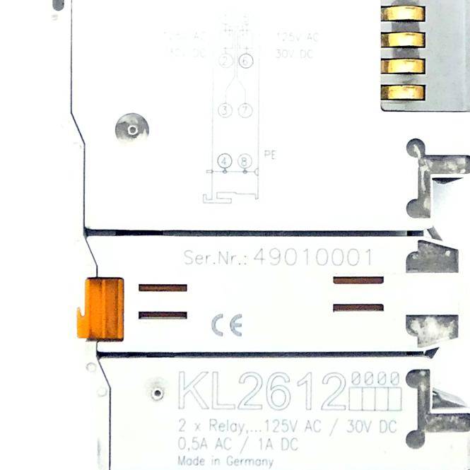 BECKHOFF 2-Kanal-Relais-Ausgangsklemme (KL2612)