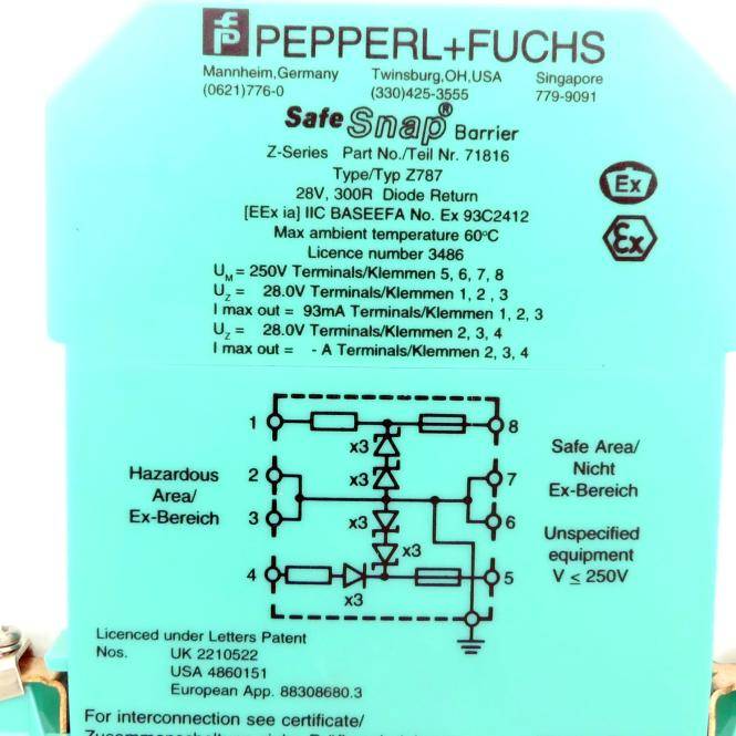 PEPPERL+FUCHS Sicherheitsrelais Z787 (71816)