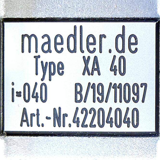 Mädler Schneckengetriebe XA 40 (42204040)