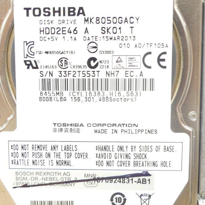 Toshiba Laufwerk MK8050GAC (HDD2E46)