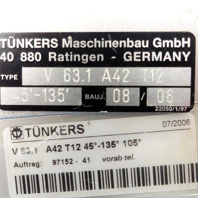 Tünkers Pneumatikspanner 135 ° (V 63.1 A42 T12)