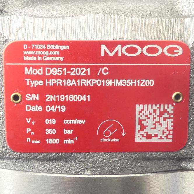MOOG Radialkolbenpumpe /C D951-2021 (HPR18A1RKP019HM35H1Z00)