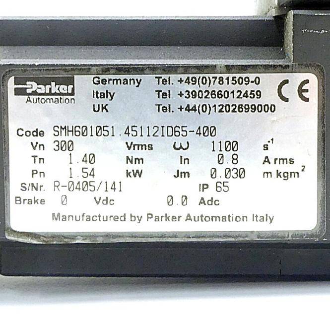 Parker Servomotor SMH601051 45112ID65-400 (SMH601051.45112ID65-400)