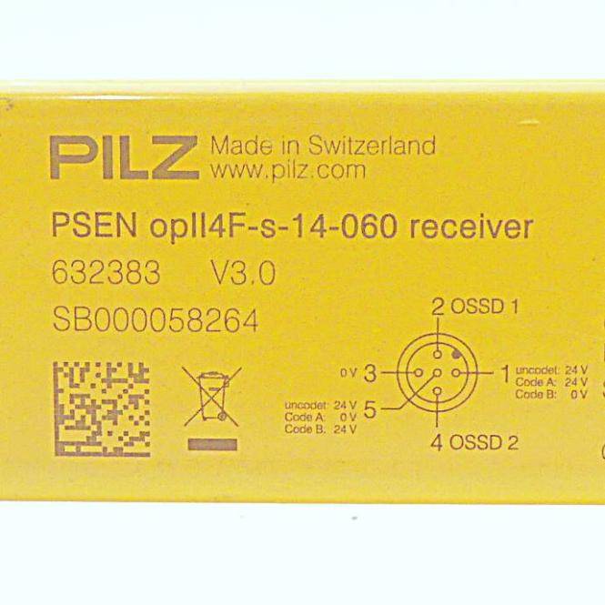 Pilz Sicherheitslichtgitter PSEN opll4F-s-14-0600 receiver+emitter (632383 632083)