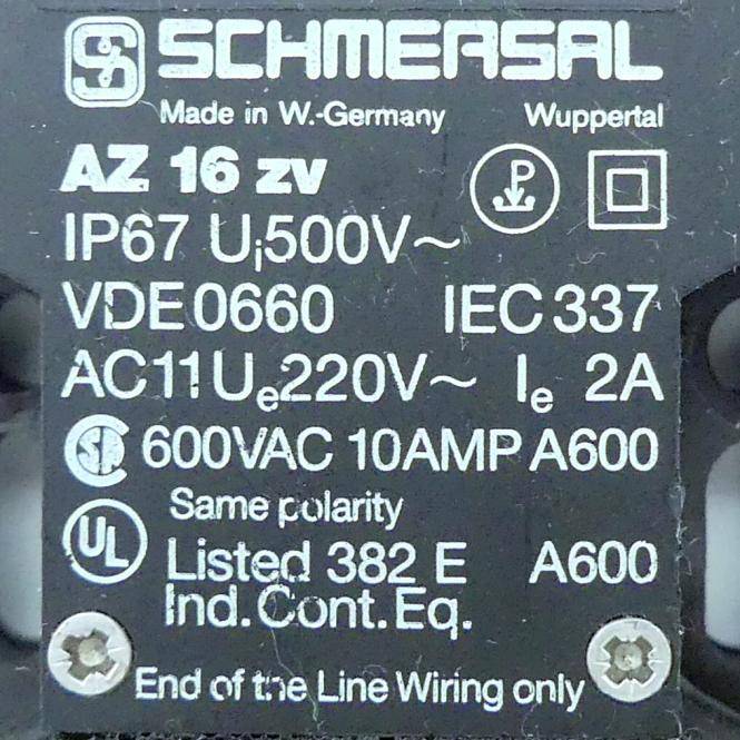 Schmersal Sicherheits-Verriegelungsschalter (AZ 16 zv)