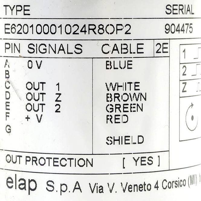 Elap Inkremental Drehgeber (Encoder) (E62010001024R8OP2)
