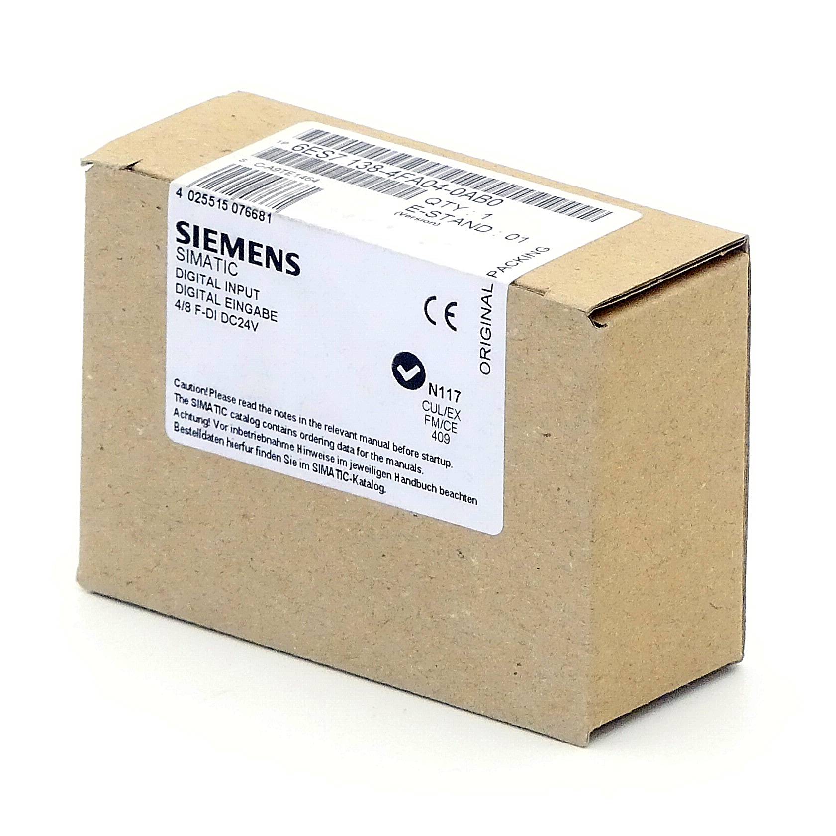 Siemens SIMATIC DP Elektronikmodul (6ES7138-4FA04-0AB0)