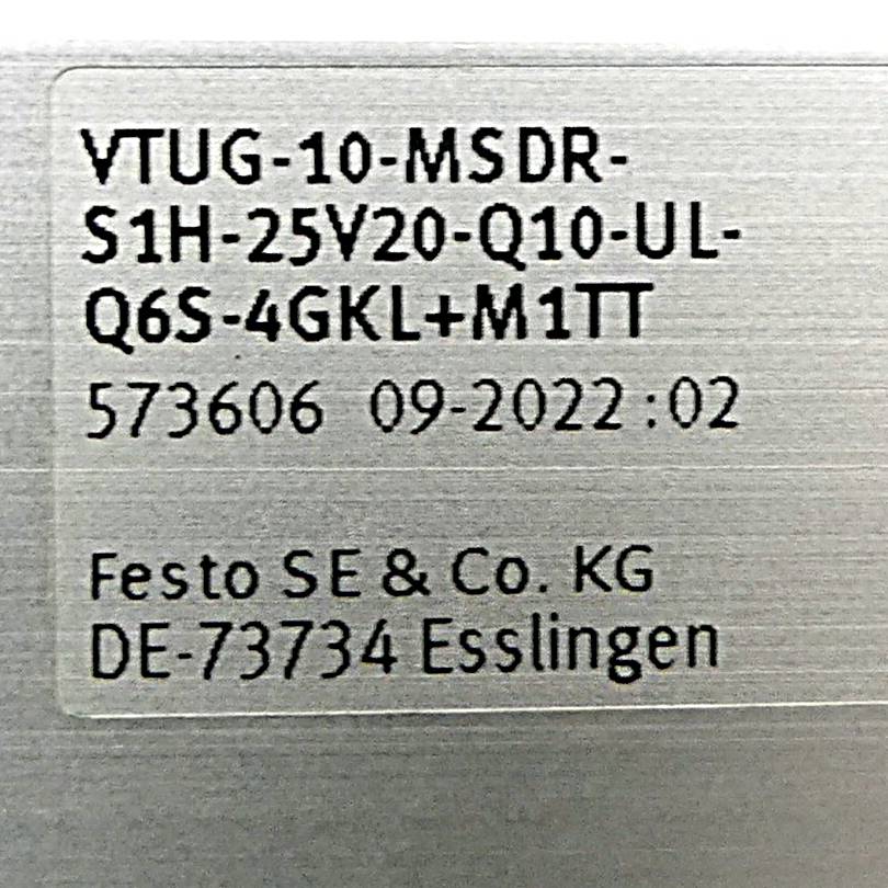 FESTO Ventilinsel VTUG-10-MSDR-S1H-25V20-Q10-UL-Q6S-4GKL+M1TT (573606)