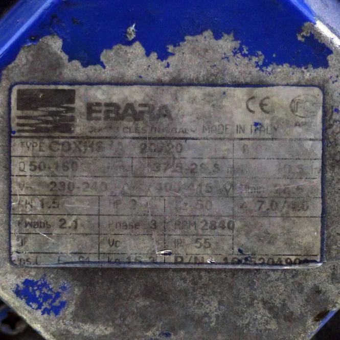 EBARA Drehstrommotor (CDXHS A 20/20)