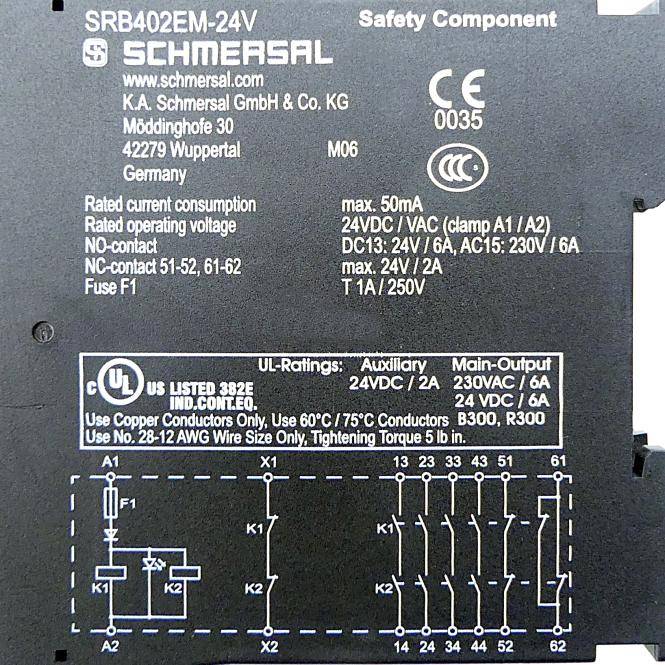 Schmersal Ausgangsmodul Erweiterung (SRB402EM-24V)