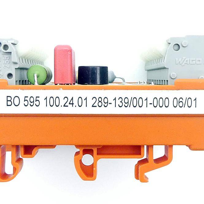 WAGO Gleichrichter (BO 595 100.24.01 289-139/001-000 06/01)