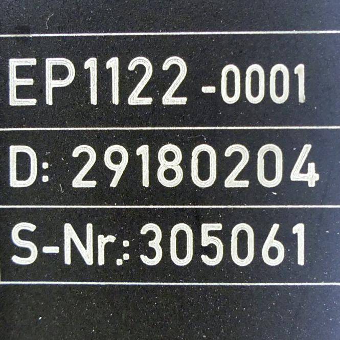 BECKHOFF EtherCAT Box (EP1122-0001)