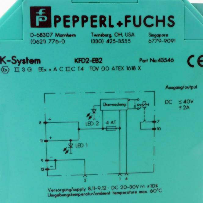 PEPPERL+FUCHS Einspeisebaustein KFD2-EB2 (43546)