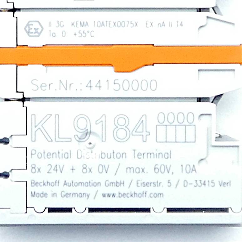 BECKHOFF Potenzialverteilungsklemme (KL9184)