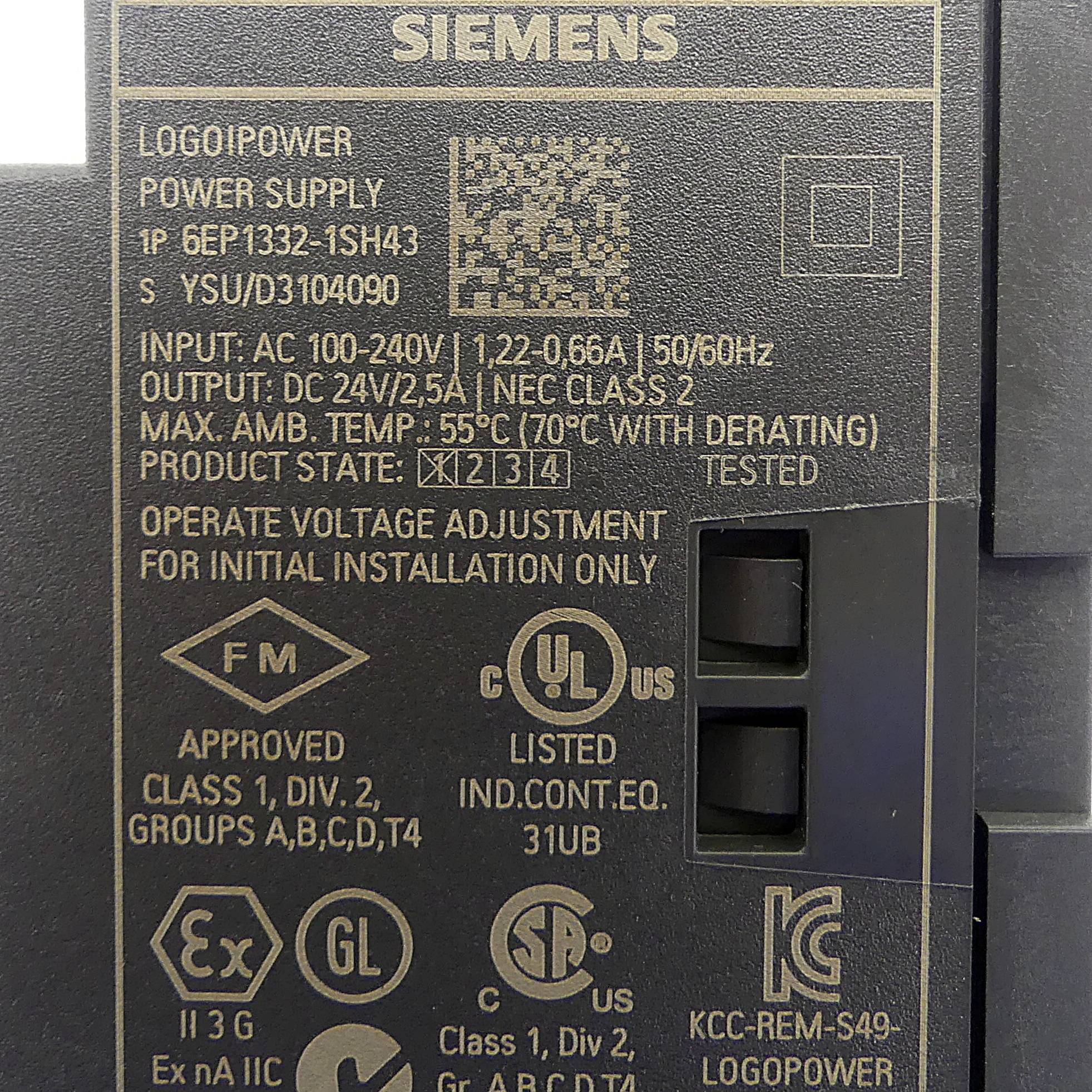 Siemens Hutschienen-Netzteil (1P 6EP1332-1SH43)