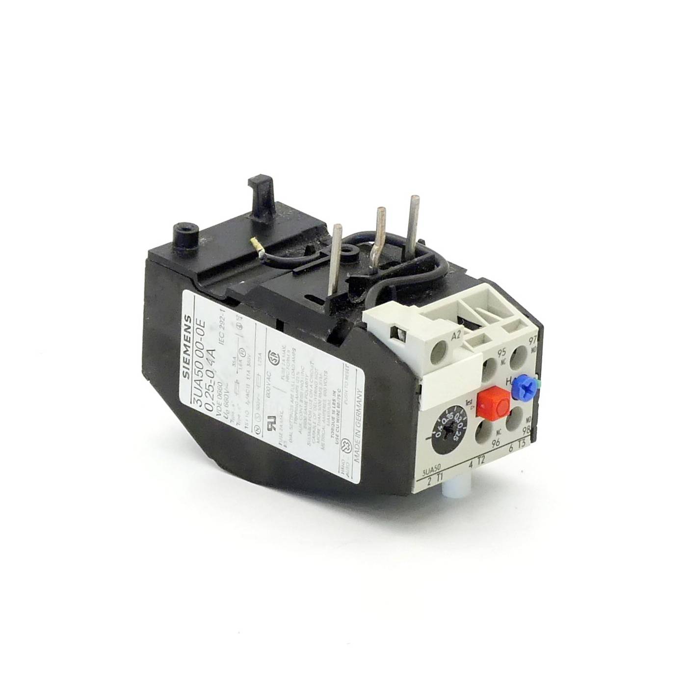 Siemens Überlastrelais 0,25 - 0,4 A (3UA5000-0E)